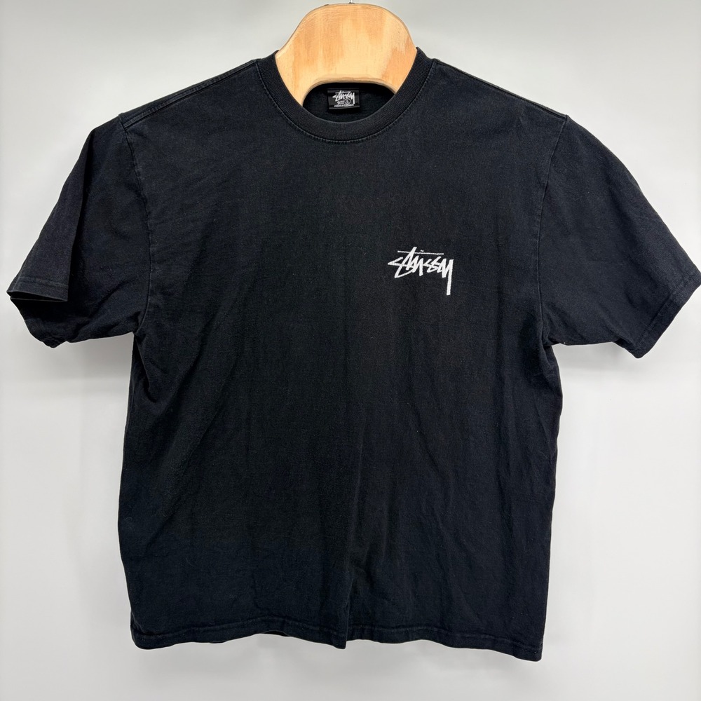 Stussy Livin Extra Large Big Hippo T Shirt Black L Graphic Streetwear Skate Y2K